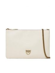 PINKO Torebka Flat Classic PE 23 PCPL 100455 A0F1 Écru. Torebki wieczorowe damskie Pinko, bez wzorów, ze skóry, bez dodatków. Za 719.99 zł.