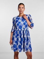 YAS Sukienka codzienna 26029716 Niebieski Regular Fit. Niebieskie sukienki damskie YAS, bez wzorów, z syntetyku, bez ramiączek. Za 359.99 zł.