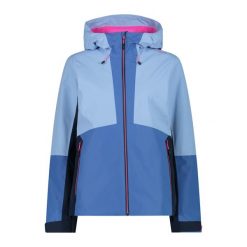 Kurtka damska turystyczna CMP 34Z6526. Niebieskie kurtki damskie CMP, l, bez wzorów, bez kaptura. Za 543.50 zł.