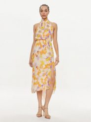 Patrizia Pepe Sukienka letnia 2A2726/A426-XG02 Kolorowy Regular Fit. Sukienki damskie Patrizia Pepe, bez wzorów, z wiskozy, bez ramiączek. Za 709.99 zł.