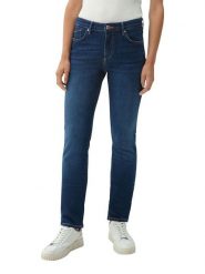 S.Oliver Dżinsy - Slim fit - w kolorze granatowym rozmiar: 34/L30. Niebieskie jeansy damskie S.Oliver, bez wzorów, z materiału. Za 164.95 zł.
