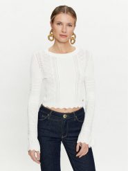 Guess Sweter Adaline W4GR08 Z2U00 Écru Regular Fit. Swetry klasyczne damskie Guess, m, z syntetyku, bez kołnierzyka. Za 219.99 zł.
