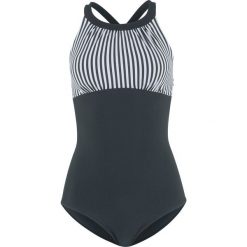 Kostium kąpielowy shape Level 1 bonprix czarno-biały. Czarne stroje jednoczęściowe bonprix, bez wzorów. Za 99.99 zł.