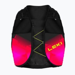 Kamizelka do biegania LEKI Trail Running Quiver. Czarne kamizelki damskie Leki, bez wzorów, bez kaptura. Za 629.99 zł.