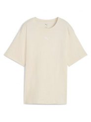 Puma Koszulka "Ess Relaxed" w kolorze beżowym rozmiar: XL. Brązowe bluzki damskie Puma, xl, bez wzorów, bez kołnierzyka, bez ramiączek. Za 77.95 zł.