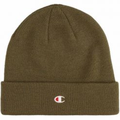 Czapka Champion Beanie Cap 806065. Zielone czapki damskie Champion, na jesień, bez wzorów. Za 59.90 zł.