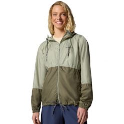 Kurtka sportowa damska Flash Forward II Windbreaker Jacket. Zielone kurtki sportowe damskie Columbia, na wiosnę, l, bez wzorów, z materiału, z kapturem. Za 159.99 zł.