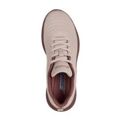 Buty SKECHERS BOBS MODA FLEX MELLOW DAWN Brązowy. Fioletowe obuwie trekkingowe damskie Skechers, z syntetyku, bez zapięcia. Za 276.30 zł.
