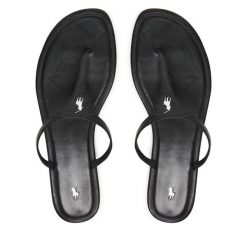 Japonki Polo Ralph Lauren. Czarne klapki damskie Polo Ralph Lauren, bez wzorów, bez obcasa, bez zapięcia. Za 1,299.00 zł.