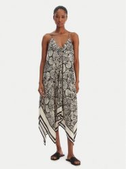 Seafolly Sukienka letnia C Shells 55763-DR Czarny Regular Fit. Czarne sukienki damskie Seafolly, bez wzorów, z wiskozy, bez ramiączek. Za 659.99 zł.