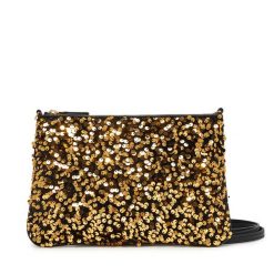 Torebka Coccinelle. Czarne torebki wieczorowe damskie Coccinelle, bez wzorów, bez dodatków. Za 379.99 zł.