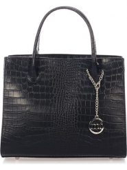 Mia Tomazzi Skórzana torebka "Nago" w kolorze czarnym - 30 x 27 x 13 cm rozmiar: onesize. Czarne torebki klasyczne damskie Mia Tomazzi, z materiału, przez ramię, bez dodatków. Za 347.99 zł.