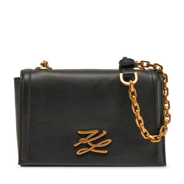 Torebka KARL LAGERFELD. Czarne torebki wieczorowe damskie KARL LAGERFELD, bez wzorów, bez dodatków. Za 659.99 zł.