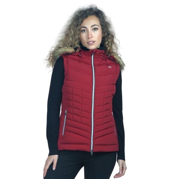 Damska kurtka bez rękawów Flags&Cup Kiana. Czerwone kurtki damskie FLAGS&CUP, bez wzorów, z puchu, bez kaptura. Za 634.00 zł.