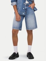 ONLY Bermudy Mate 15340976 Niebieski Baggy Fit. Niebieskie szorty damskie Only, bez wzorów, z bawełny. Za 189.99 zł.
