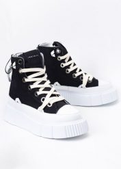 Sneakersy damskie INUIKII MATILDA CANVAS HIGH 23. Czarne obuwie sportowe damskie Inuikii, bez zapięcia, trekkingowe. Za 1,055.99 zł.
