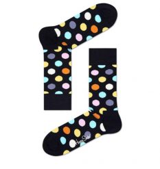 Skarpety Happy Socks Model Big Dot Sock Kolor Czarny. Czarne skarpetki damskie Happy Socks, bez wzorów, z bawełny. Za 68.25 zł.