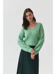 TATUUM Sweter "Aspen" w kolorze jasnozielonym rozmiar: M. Zielone swetry klasyczne damskie TATUUM, m, z wełny, bez kołnierzyka. Za 259.74 zł.
