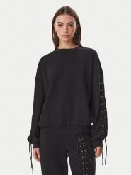Liu Jo Bluza TF6276 F0334 Czarny Relaxed Fit. Czarne bluzy damskie Liu Jo, xl, bez wzorów, z syntetyku, bez kaptura. Za 649.99 zł.