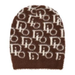 Brązowa Elegancka Czapka Alpaka Damska Armodo. Brązowe czapki damskie Armodo, na zimę, bez wzorów, z wełny. Za 49.99 zł.