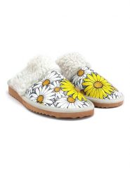 Neefs Kapcie w kolorze biało-żółtym rozmiar: 37. Białe kapcie damskie Neefs, z materiału. Za 100.04 zł.