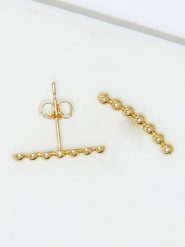 L'OR by Diamanta Złote kolczyki-wkrętki "Hiro" rozmiar: onesize. Żółte kolczyki damskie L'OR by Diamanta, złote. Za 241.56 zł.