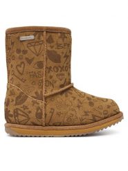 EMU Australia Śniegowce Brumby Sketch K13368 Brązowy. Brązowe kozaki dziewczęce EMU Australia, bez wzorów, bez obcasa, bez zapięcia. Za 474.99 zł.