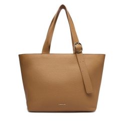 Torebka Lasocki. Brązowe shopper bag Lasocki, bez wzorów, bez dodatków. Za 199.99 zł.