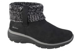 Buty zimowe damskie, Easy Going - Cozy Weather. Czarne obuwie trekkingowe damskie Skechers, z materiału, bez zapięcia. Za 279.99 zł.