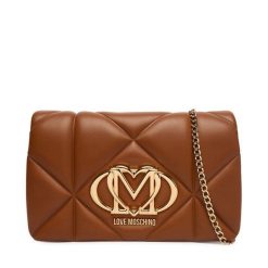 Torebka LOVE MOSCHINO. Brązowe torebki wieczorowe damskie Love Moschino, bez wzorów, bez dodatków. Za 789.99 zł.