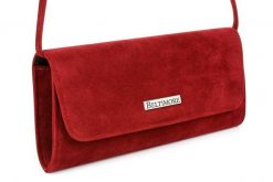 Wieczorowa kopertówka bordowa Beltimore W65. Czerwone torebki klasyczne damskie z lakierowanej skóry, lakierowane, bez dodatków. Za 87.99 zł.