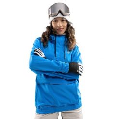 Kurtka narciarsko-snowboardowa damska W3-W Ollie. Niebieskie kurtki sportowe damskie SIROKO, m, bez wzorów, z materiału, bez kaptura. Za 435.00 zł.