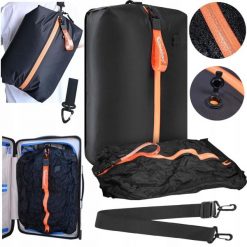 Torba kompresyjna zwiększająca pojemność Travel Vacuum Bag Aerogogo VB0-M 20L. Czarne torby podróżne AEROGOGO, bez wzorów, z materiału. Za 149.00 zł.