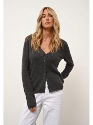 Just Cashmere Kaszmirowy kardigan "Norma" w kolorze antracytowym rozmiar: XXL. Czarne kardigany damskie Just Cashmere, xxl, bez wzorów, z kaszmiru. Za 319.13 zł.