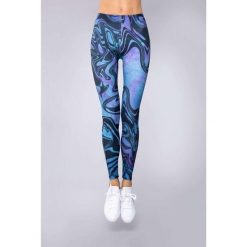 Legginsy sportowe damskie DEEP TRIP Wave. Niebieskie legginsy damskie DEEP TRIP, bez wzorów, trekkingowe. Za 179.00 zł.