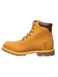 Timberland Skórzane botki "Waterville 6-Inch Basic" w kolorze jasnobrązowym rozmiar: 38,5. Brązowe botki damskie Timberland, z materiału, bez obcasa, bez zapięcia. Za 571.03 zł.