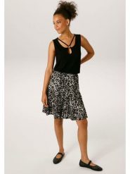 Aniston Spódnica w kolorze szaro-czarnym rozmiar: 40. Szare spódnice damskie Aniston, bez wzorów, midi. Za 104.99 zł.