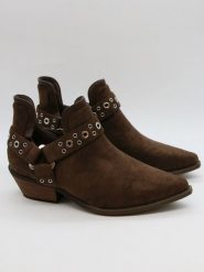 Bellucci Botki w kolorze brązowym rozmiar: 39. Brązowe botki damskie Bellucci, bez obcasa, bez zapięcia. Za 154.95 zł.