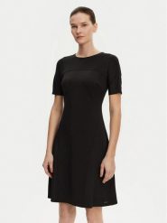 Calvin Klein Sukienka codzienna K20K208151 Czarny Regular Fit. Czarne sukienki damskie Calvin Klein, bez wzorów, z syntetyku, bez ramiączek. Za 419.99 zł.
