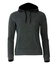 Clique Classic Hoody Women - damska bluza z kapturem anthracite melange. Szare bluzy damskie CLIQUE, s, bez wzorów, z bawełny, z kapturem. Za 212.53 zł.
