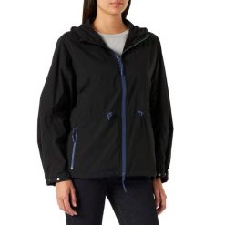 Kurtka sportowa damska Lacoste. Czarne kurtki sportowe damskie Lacoste, xs, bez wzorów, z kapturem. Za 587.00 zł.