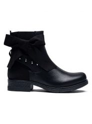 Foreverfolie Botki w kolorze czarnym rozmiar: 39. Czarne botki damskie Foreverfolie, bez obcasa, bez zapięcia. Za 114.17 zł.