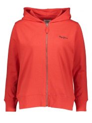 Pepe Jeans Bluza w kolorze czerwonym rozmiar: XL. Czerwone bluzy damskie Pepe Jeans, xl, bez wzorów, z jeansu, bez kaptura. Za 206.42 zł.