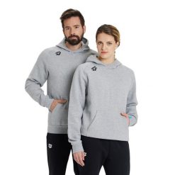 Bluza Arena Team Hooded Sweat Panel z kapturem. Szare bluzy damskie Arena, s, bez wzorów, z bawełny, z kapturem. Za 299.00 zł.
