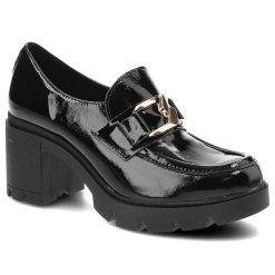 Czarne Półbuty Lemar Damskie Eleganckie Buty. Czarne półbuty damskie Lemar, na wiosnę, bez wzorów, ze skóry, bez obcasa, na obcasie, bez zapięcia. Za 259.00 zł.