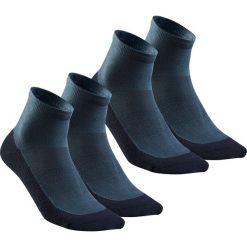 Skarpety turystyczne Quechua Hike 50 Mid x2. Niebieskie skarpetki damskie QUECHUA, bez wzorów, z bawełny. Za 21.99 zł.