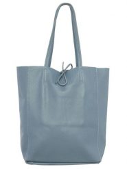 Zwillingsherz Skórzany shopper bag w kolorze niebieskim - 40 x 45 cm rozmiar: onesize. Niebieskie shopper bag Zwillingsherz, bez wzorów, z materiału, na ramię, bez dodatków. Za 205.93 zł.