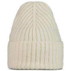 Czapka zimowa dla dorosłych z wełną merino BUFF Knitted Beanie Nilan. Niebieskie czapki damskie Buff, na zimę, bez wzorów, z wełny. Za 149.99 zł.