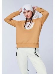 Chiemsee Bluza "Umea" w kolorze jasnobrązowym rozmiar: XL. Brązowe bluzy damskie Chiemsee, xl, bez wzorów, z kapturem. Za 87.81 zł.