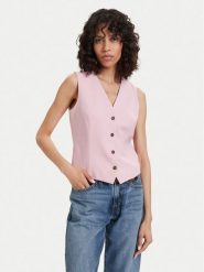 Tommy Hilfiger Kamizelka WW0WW48882 Różowy Regular Fit. Czerwone kamizelki damskie Tommy Hilfiger, bez wzorów, z syntetyku, bez kaptura. Za 699.99 zł.